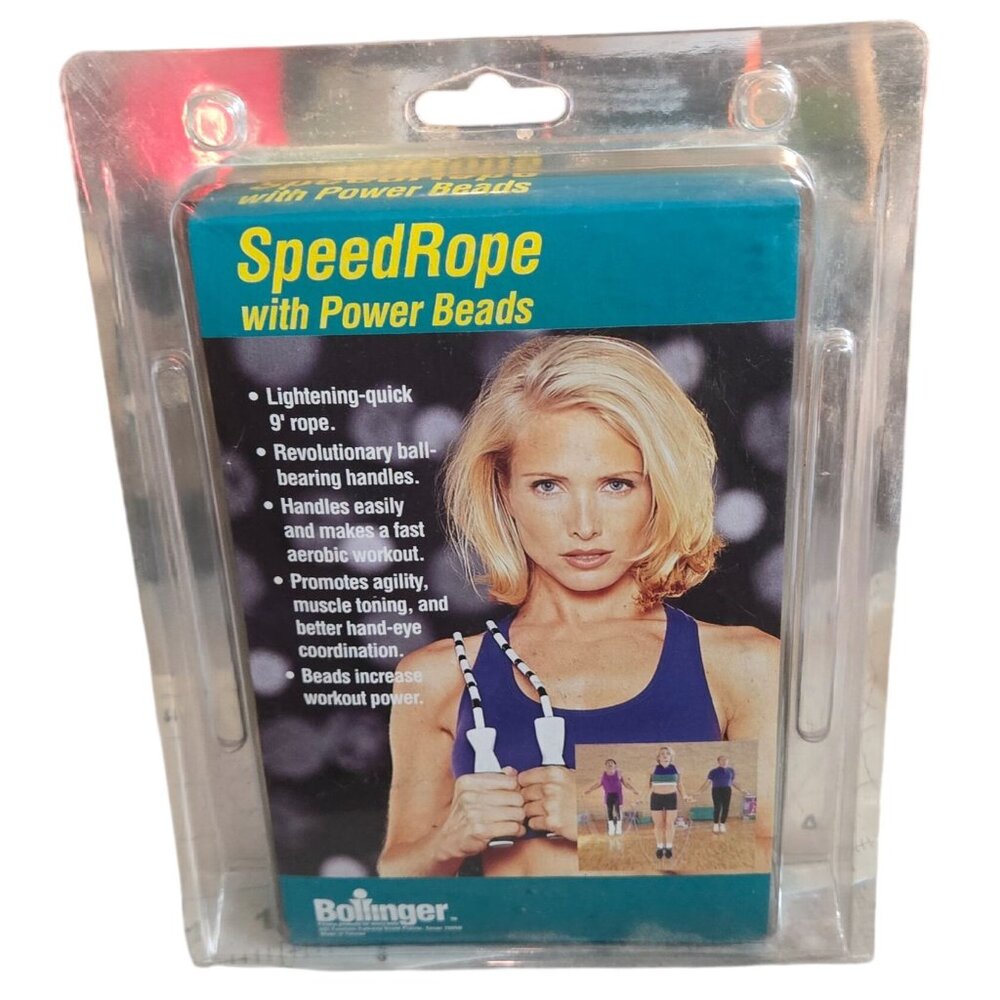 Bollinger Speed Rope with Power Beads Aerobic Jump Rope Workout Tool New In Box - Picture 11 of 15